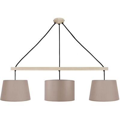 TOSSEL Amesterdham - Suspension en Bois Naturel Taupe - Type de Produit - Publicité TOSSEL Amesterdham - Suspension en Bois Naturel Taupe - Type de Produit - Publicité