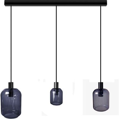 Suspension Tosel Svalbard - Abat-jour en verre bleu, E27, 100cm - Publicité Suspension Tosel Svalbard - Abat-jour en verre bleu, E27, 100cm - Publicité