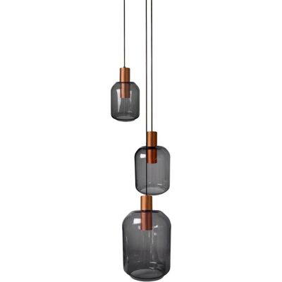 Suspension Tosel Svalbard - Lampe en verre réglable multidirectionnelle - Publicité Suspension Tosel Svalbard - Lampe en verre réglable multidirectionnelle - Publicité