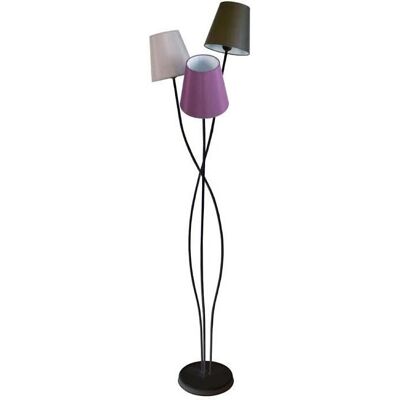 Lampadaire TOSEL - Multicolore, Hauteur réglable - E27, Fer - Publicité Lampadaire TOSEL - Multicolore, Hauteur réglable - E27, Fer - Publicité