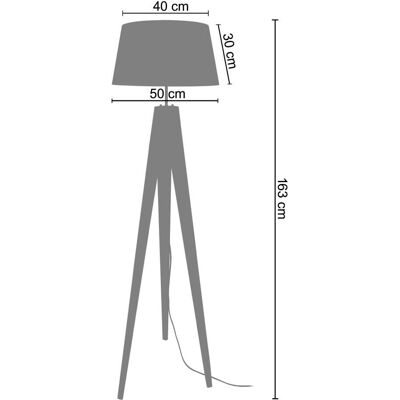 Lampadaire Idun Beige - Design Scandinave - Publicité Lampadaire Idun Beige - Design Scandinave - Publicité