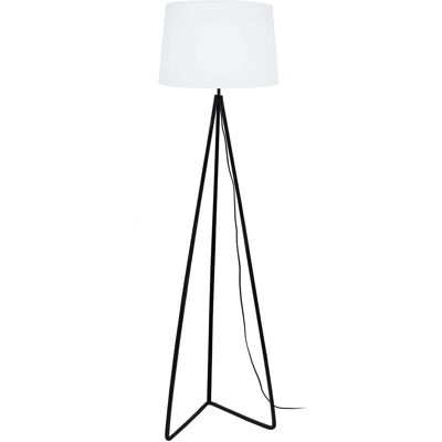 Lampadaire Tosel - Hauteur réglable - Métal et tissu - 163cm - Publicité Lampadaire Tosel - Hauteur réglable - Métal et tissu - 163cm - Publicité