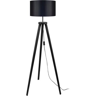 Lampadaire Malmo TOSSEL - Style Mid-Century Tissu Noir - Publicité Lampadaire Malmo TOSSEL - Style Mid-Century Tissu Noir - Publicité