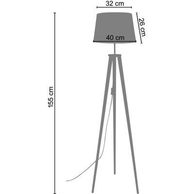 Lampadaire TOSSEL Arhus - Style Scandinave - Publicité Lampadaire TOSSEL Arhus - Style Scandinave - Publicité