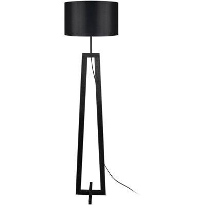 TOSEL Vili A - Lampe de pied - Style scandinave - Bois noir - 151cm - Publicité TOSEL Vili A - Lampe de pied - Style scandinave - Bois noir - 151cm - Publicité