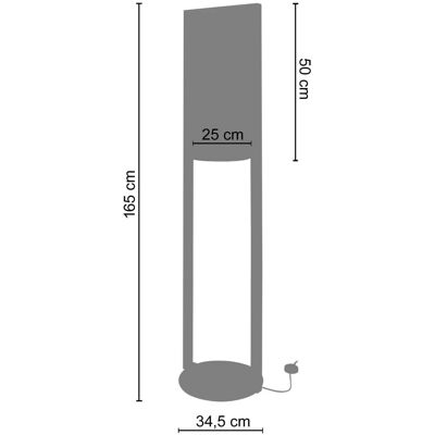 Lámpara de Pie TOSSEL Madera Oscura Taupe - Estilo Minimalista Lámpara de Pie TOSSEL Madera Oscura Taupe - Estilo Minimalista
