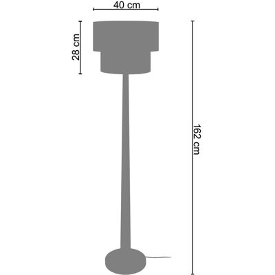 Lampadaire Thor B TOSEL - Bois Naturel & Crème - E27 - Max 40W - Moderne - Publicité Lampadaire Thor B TOSEL - Bois Naturel & Crème - E27 - Max 40W - Moderne - Publicité