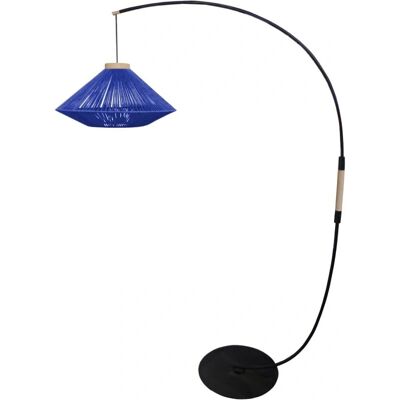TOSEL - DOMINIC CURVE - Bleu - E27 - Lampadaire - Publicité TOSEL - DOMINIC CURVE - Bleu - E27 - Lampadaire - Publicité