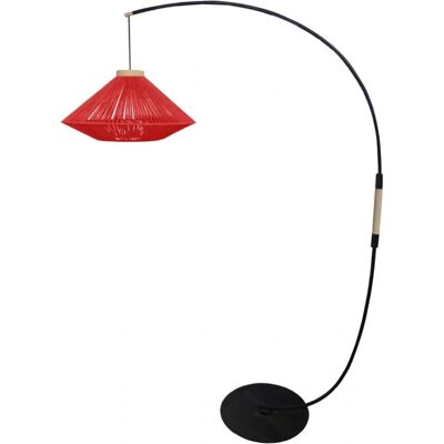 TOSEL - DOMINIC CURVE - Rouge - 195 cm - Floor lamp - Publicité TOSEL - DOMINIC CURVE - Rouge - 195 cm - Floor lamp - Publicité