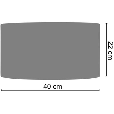 Abat-jour cylindrique en tissu TOSSEL - 40cm - Lumière Ambiante - Publicité Abat-jour cylindrique en tissu TOSSEL - 40cm - Lumière Ambiante - Publicité