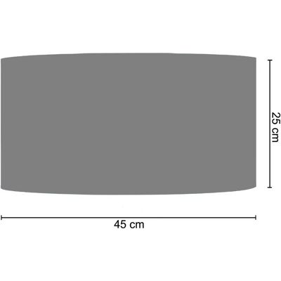 Abat-jour cylindrique en tissu TOSSEL - Noir - E27 - 45cm - Publicité Abat-jour cylindrique en tissu TOSSEL - Noir - E27 - 45cm - Publicité