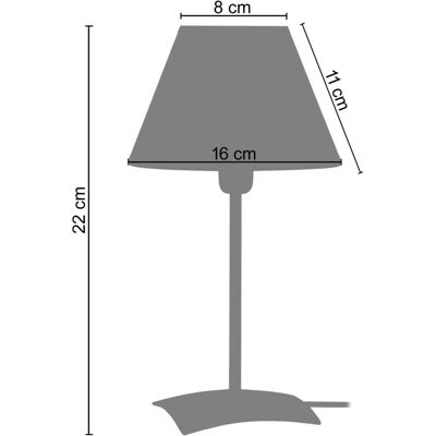 Lampe de nuit TOSSEL Kola - Tissu, Noir, Douille E14 - Publicité Lampe de nuit TOSSEL Kola - Tissu, Noir, Douille E14 - Publicité