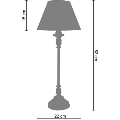 Lampe de Nuit TOSSEL Evry - Bleu/Gris - Style Classique - Publicité Lampe de Nuit TOSSEL Evry - Bleu/Gris - Style Classique - Publicité