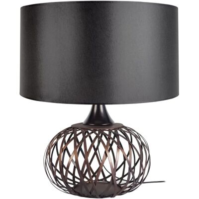 Lámpara de Mesa TOSEL Citrouille Negra y Bronce - Iluminación Interior Lámpara de Mesa TOSEL Citrouille Negra y Bronce - Iluminación Interior