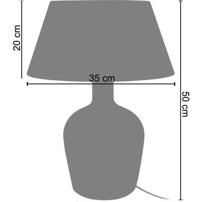 Lampe de Table Tosel Bleu Foncé Verre Tissu - Éclairage Intérieur - Publicité Lampe de Table Tosel Bleu Foncé Verre Tissu - Éclairage Intérieur - Publicité