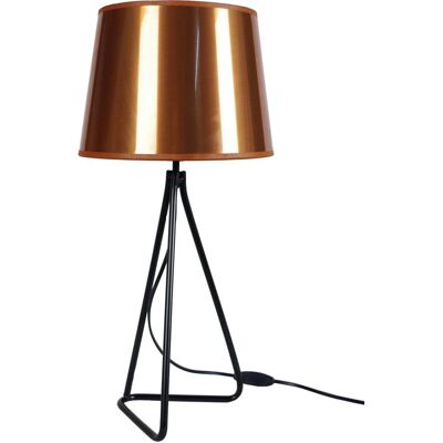 Lampe de Table TOSEL Pied Triangle - E27 Max 40W - Design Trépied Moderne - Publicité Lampe de Table TOSEL Pied Triangle - E27 Max 40W - Design Trépied Moderne - Publicité