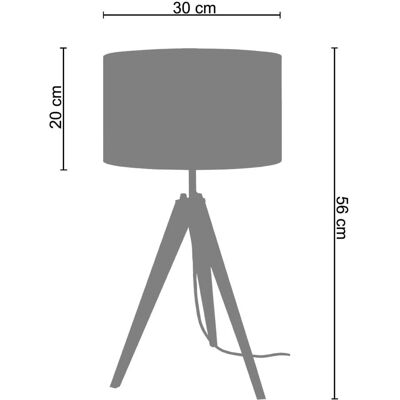 Lampe de Table TOSEL Idun Noire - Style Scandinave - Publicité Lampe de Table TOSEL Idun Noire - Style Scandinave - Publicité