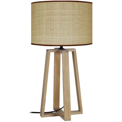Lampe de Table TOSEL Manon Nature - Style Scandinave - Publicité Lampe de Table TOSEL Manon Nature - Style Scandinave - Publicité