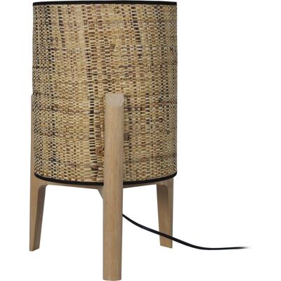 Lampe de Table PIPPINT Large Bois Naturel Jute - Publicité Lampe de Table PIPPINT Large Bois Naturel Jute - Publicité