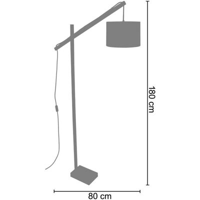 Lampe de sol Pilori Cylindre TOSSEL - Style Scandinave - Publicité Lampe de sol Pilori Cylindre TOSSEL - Style Scandinave - Publicité