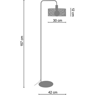 Lampadaire Tosel Adonis - Métal Ivoire - E27 Max 40W - 157cm - Publicité Lampadaire Tosel Adonis - Métal Ivoire - E27 Max 40W - 157cm - Publicité
