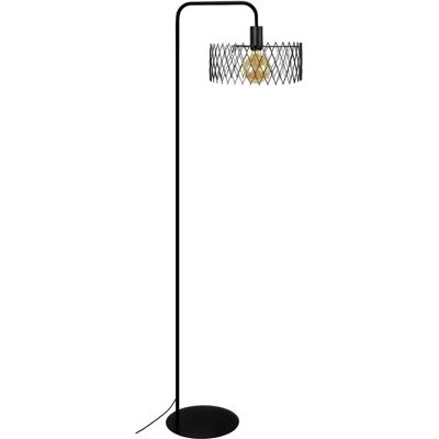 Tosel Aster - Lampe sur pied - Noire - E27 - Max 40W - Métal - Publicité Tosel Aster - Lampe sur pied - Noire - E27 - Max 40W - Métal - Publicité
