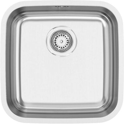 Fregadero de Cocina de Acero Inoxidable Rodi - 44x44 cm - Cromo Fregadero de Cocina de Acero Inoxidable Rodi - 44x44 cm - Cromo