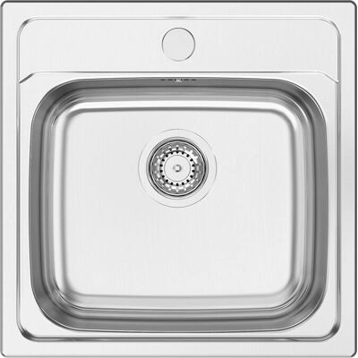Fregadero de Cocina Rectangular de Acero Inoxidable Montado en la Parte Superior - Un Solo Cuenco Fregadero de Cocina Rectangular de Acero Inoxidable Montado en la Parte Superior - Un Solo Cuenco