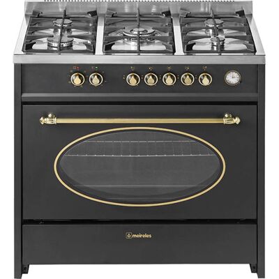 Fogão a Gás Meireles E 914 BL - 5 Queimadores, Forno Elétrico, Estilo Rústico Fogão a Gás Meireles E 914 BL - 5 Queimadores, Forno Elétrico, Estilo Rústico