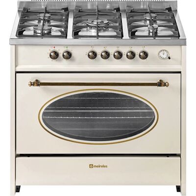 Meireles - E 914CR - Creme - Fogão a gás com forno Meireles - E 914CR - Creme - Fogão a gás com forno