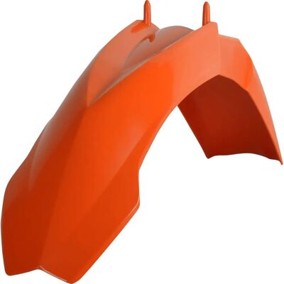 Polisport Orange Front Fender - KTM SX 105/85 - Durable Plastic Polisport Orange Front Fender - KTM SX 105/85 - Durable Plastic