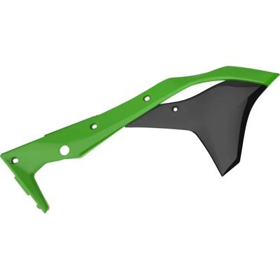 Polisport Kawasaki KX250F Radiator Scoops - Green/Black Polisport Kawasaki KX250F Radiator Scoops - Green/Black