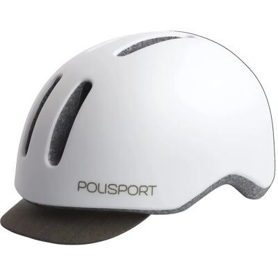 Casco Polisport Commuter Bianco/Grigio - Leggero, Ventilato, Città Casco Polisport Commuter Bianco/Grigio - Leggero, Ventilato, Città