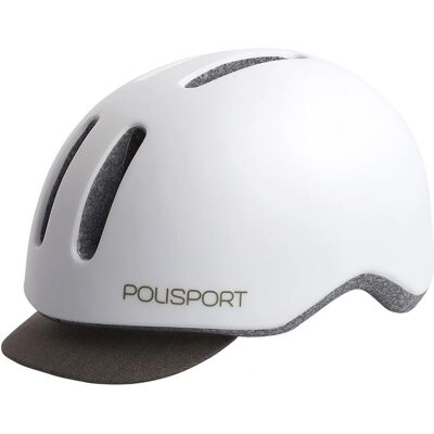 Polisport Weiß/Grau Stadthelm L Polisport Weiß/Grau Stadthelm L