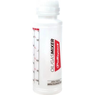 Bouteille de mélange d'huile POLISPORT 125ml - Accessoire moto 2 temps Bouteille de mélange d'huile POLISPORT 125ml - Accessoire moto 2 temps