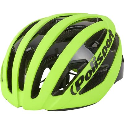 Casque Light Pro Polisport jaune fluo/noir - Taille M - Publicité Casque Light Pro Polisport jaune fluo/noir - Taille M - Publicité