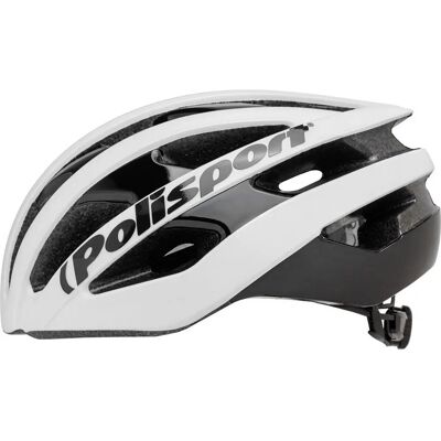 Casque Light Pro Polisport Blanc/Noir - Taille L - Unisexe - Publicité Casque Light Pro Polisport Blanc/Noir - Taille L - Unisexe - Publicité