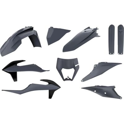 Kit plastica completo Nardo Grey - Polisport KTM Exc-f 250/350/450/500 Kit plastica completo Nardo Grey - Polisport KTM Exc-f 250/350/450/500
