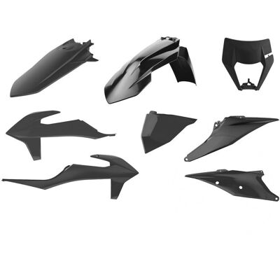 Polisport Black Plastic Kit for KTM Enduro 250/350/450/500 2020-2023 Polisport Black Plastic Kit for KTM Enduro 250/350/450/500 2020-2023