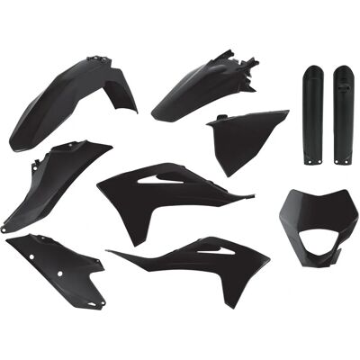 Polisport Schwarzes Kunststoffset für Gas Gas EC 250/300/350 F 2021-2023 Polisport Schwarzes Kunststoffset für Gas Gas EC 250/300/350 F 2021-2023