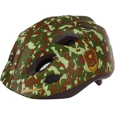 Polisport Junior Legerhelm - 52-56cm, LED, Groen Polisport Junior Legerhelm - 52-56cm, LED, Groen