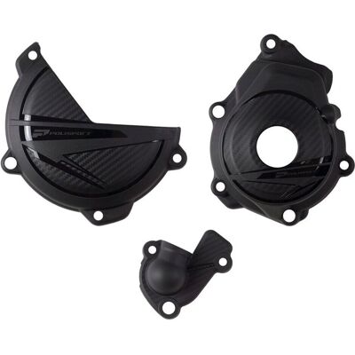 Polisport Off Road Engine Cover Protector Kit - Black Polisport Off Road Engine Cover Protector Kit - Black