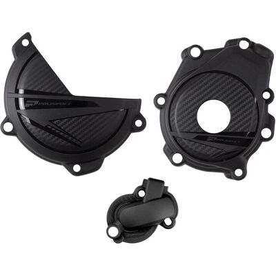 POLISPORT KTM Husqvarna Engine Cover Protector Kit - 450 SX-F / FC 450 (23-24) - Durable & Easy Install POLISPORT KTM Husqvarna Engine Cover Protector Kit - 450 SX-F / FC 450 (23-24) - Durable & Easy Install
