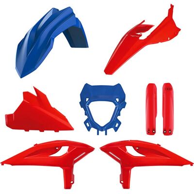 Kit plastici moto POLISPORT Beta RR X-PRO 2025 - Blu Rosso Kit plastici moto POLISPORT Beta RR X-PRO 2025 - Blu Rosso