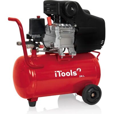 Compresseur d'air huile 24L 8 bar 115 PSI - Itools - Publicité Compresseur d'air huile 24L 8 bar 115 PSI - Itools - Publicité