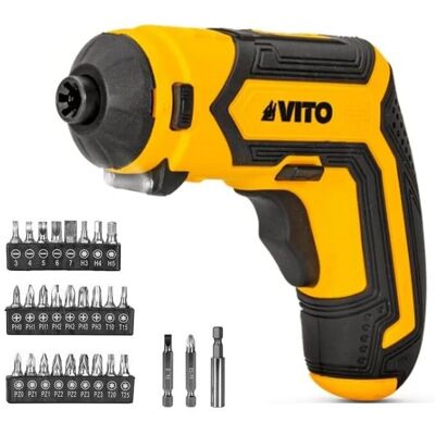 VITO Ferramenta multifuncional 4V bateria de lítio - 40 acessórios - Compacta e versátil VITO Ferramenta multifuncional 4V bateria de lítio - 40 acessórios - Compacta e versátil