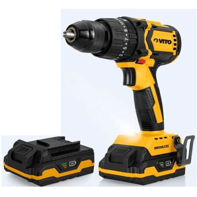 VITO PRO-POWER Furadeira/Parafusadeira sem fio - 20V, 2Ah, brushless VITO PRO-POWER Furadeira/Parafusadeira sem fio - 20V, 2Ah, brushless