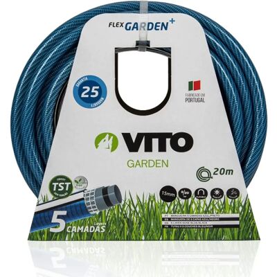 Mangueira de jardim flexível VITO Ø 15mm/20M 5 Camadas 20 Bar UV Resistente Mangueira de jardim flexível VITO Ø 15mm/20M 5 Camadas 20 Bar UV Resistente