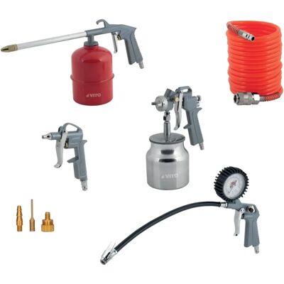 Kit d'outils pneumatiques Vito - 8 outils essentiels pour l'air - Publicité Kit d'outils pneumatiques Vito - 8 outils essentiels pour l'air - Publicité