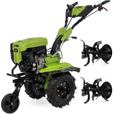 VITO Motobineuse à essence 212cm3 7CV 4T 5200W Jardin + Fraise - Publicité VITO Motobineuse à essence 212cm3 7CV 4T 5200W Jardin + Fraise - Publicité